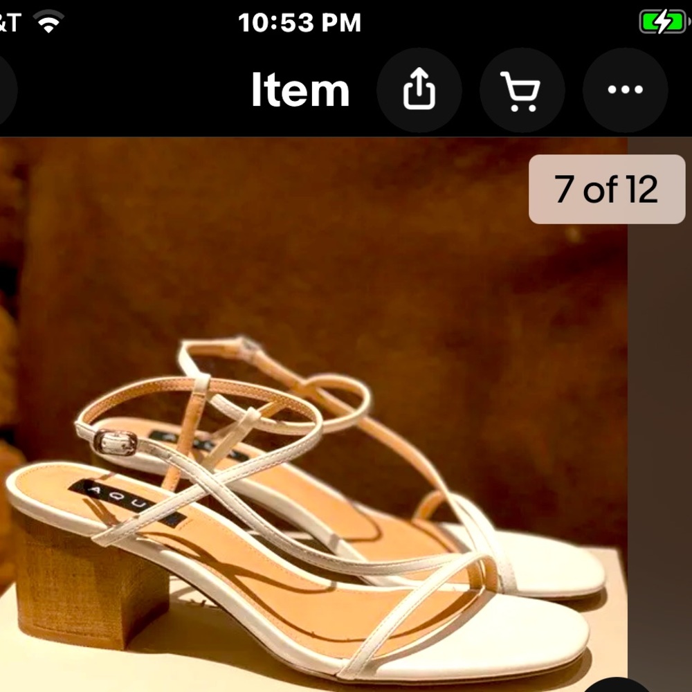 NIB Size 9 White Aqua Amy Sandals
